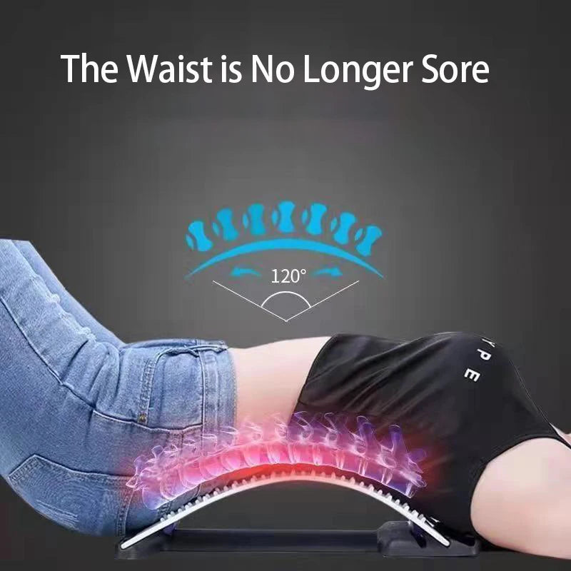 Multi-Level Back Stretcher for Effective Pain Relief and Support for Herniated Discs